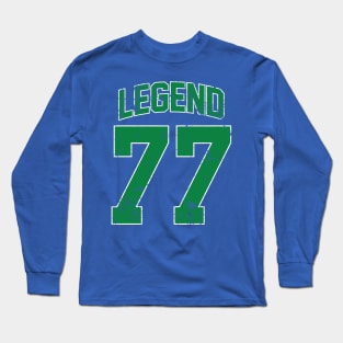 Legend 77 Luka Doncic Retro Green Long Sleeve T-Shirt